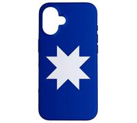 Custodia per iPhone 16 PISTOLA SIMBOLO BANDIERA MAPUCHE 8 PUNTI