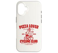 Custodia per iPhone 16 Pizza Lover Cycling Club Bici da Corsa Pizza
