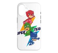 Custodia per iPhone 16 PJ Masks TV Super Team Flash