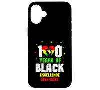 Custodia per iPhone 16 Plus 100 Years of Black Excellence 1926-2026 Celebration African