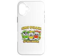 Custodia per iPhone 16 Plus 19 ° problema buche, Fairway a Bar Golf Cart Beer Crew Indietro 9