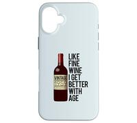 Custodia per iPhone 16 Plus 1959 COME IL VINO FINE I GET BETTER WITH AGE Birthday Meme