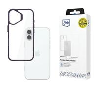 Custodia per iPhone 16 Plus 3MK SatinArmor+ di grado militare, colore viola