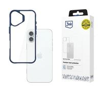 Custodia per iPhone 16 Plus 3MK SatinArmor+ di livello militare, blu
