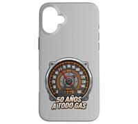 Custodia per iPhone 16 Plus 50 Años A Todo Gas 1975 Tachimetro Amante Auto