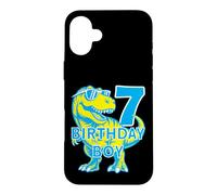 Custodia per iPhone 16 Plus 7 ANNI DINO COMPLEANNO BIMBO DINOSAURIER 7° COMPLEANNO