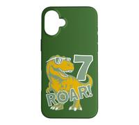 Custodia per iPhone 16 Plus 7 ANNI DINO ROAR DINOSAURIER 7° COMPLEANNO
