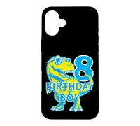Custodia per iPhone 16 Plus 8 ANNI DINO COMPLEANNO BIMBO DINOSAURIER 8° COMPLEANNO
