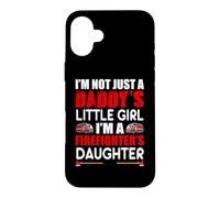 Custodia per iPhone 16 Plus A Daddy's Little Girl I'm A Firefighter's Daughter Fireman