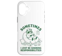 Custodia per iPhone 16 Plus A volte ignoro le responsabilità Procione divertente