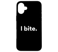 Custodia per iPhone 16 Plus Abbigliamento introverso divertente I Bite Simple
