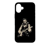 Custodia per iPhone 16 Plus Abraham Lincoln Vampire Suonare Chitarra Alt Goth Music Band