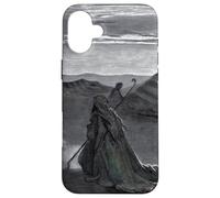 Custodia per iPhone 16 Plus Abramo, Dio e due angeli di Gustave Dore (1852)