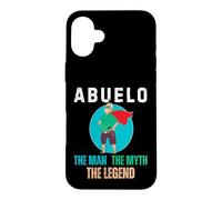 Custodia per iPhone 16 Plus Abuelo The Man The Myth The Legend - Hispanic Grandpa