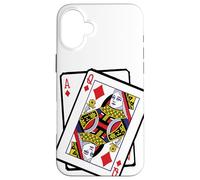 Custodia per iPhone 16 Plus Ace & Queen of Diamonds 21st Birthday Twenty One Years Old