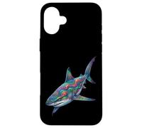 Custodia per iPhone 16 Plus Acquario subacqueo con squalo di barriera corallina