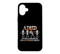 Custodia per iPhone 16 Plus ADHD It's Not Disability It's A Different Ability Skeleton