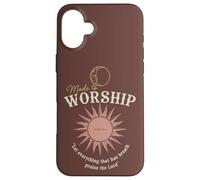 Custodia per iPhone 16 Plus Adorazione Salmi Minimal Sun Fede