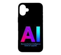 Custodia per iPhone 16 Plus AI sarcastica che dice perché l'intelligenza umana ha bisogno di un aggiornamento