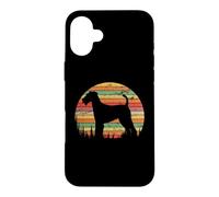 Custodia per iPhone 16 Plus Airedale Terrier Dog Retro Vintage 70s Silhouette Dog Lovers