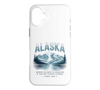 Custodia per iPhone 16 Plus Alaska Dove il Silenzio è Infinito e il Cielo è Più Vicino