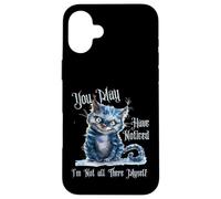 Custodia per iPhone 16 Plus Alice Adventures Wonderland Vintage Libro Citazione Lewis Carrol