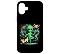 Custodia per iPhone 16 Plus Alieno Fare Yoga - Yoga Posa - Spazio - Plancton