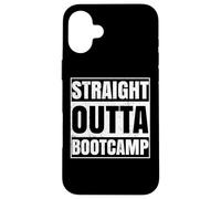 Custodia per iPhone 16 Plus Allenamento divertente del Boot Camp Straight Outta