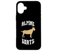 Custodia per iPhone 16 Plus Alpine Goats Mountain Charm Rustico Fattoria Animale