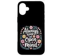 Custodia per iPhone 16 Plus Always Keep An Open Mind Pensiero pratico -