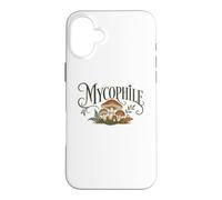 Custodia per iPhone 16 Plus Amante dei funghi Mycophile Goblincore Cottagecore Nature Art