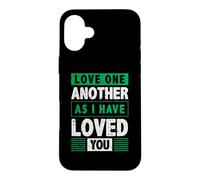 Custodia per iPhone 16 Plus Amatevi gli uni gli altri come io ho amato voi