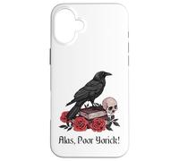 Custodia per iPhone 16 Plus Amleto Shakespeare Gioca Citazione Ahimè, Povero Yorick!