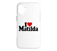 Custodia per iPhone 16 Plus AMO IL CUORE MATILDA TILDA TIL MATTY