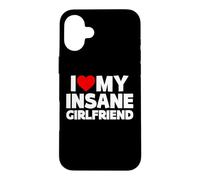Custodia per iPhone 16 Plus Amo la mia ragazza folle