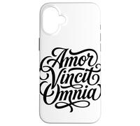 Custodia per iPhone 16 Plus Amor Vincit Omnia L'amore conquista tutti i giorni di San Valentino
