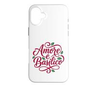 Custodia per iPhone 16 Plus Amore e Basilico Italian Love Basilico Food Lover