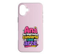 Custodia per iPhone 16 Plus Ana no improvvisa, convierte el caos en arte