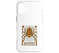 Custodia per iPhone 16 Plus Anansi il ragno Storie Folklore di imbroglioni dell'Africa occidentale