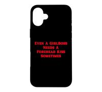 Custodia per iPhone 16 Plus Anche un Girlboss ha bisogno di un bacio sulla fronte a volte carino Y2K