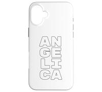 Custodia per iPhone 16 Plus ANGELICA Personalized Retro Girls Custom ANGELICA Name