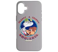 Custodia per iPhone 16 Plus Animaniacs Slappy and Skippy Squirrel