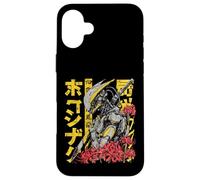 Custodia per iPhone 16 Plus Anime giapponese Streetwear Mecha Robot Samurai Cyberpunk Y2K