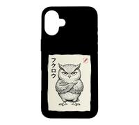 Custodia per iPhone 16 Plus Anime Japan Samurai Tatuaggio K-Pop Y2K Manga Geisha Kawaii