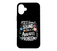 Custodia per iPhone 16 Plus Annabel Personalized Cute Flower Girls Annabel Name