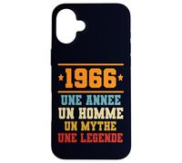 Custodia per iPhone 16 Plus Anniversaire Cadeau Design Drole Homme 1966