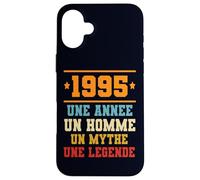 Custodia per iPhone 16 Plus Anniversaire Cadeau Design Drole Homme 1995