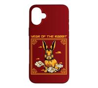 Custodia per iPhone 16 Plus Anno Del Coniglio Zodiaco Cinese Capodanno Oroscopo Cinese