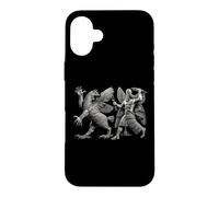 Custodia per iPhone 16 Plus Antico dio sumero mesopotamico Ninurta contro Anzu Monster