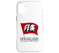 Custodia per iPhone 16 Plus Anticomunista e socialista politico - Marx Engels Lenin